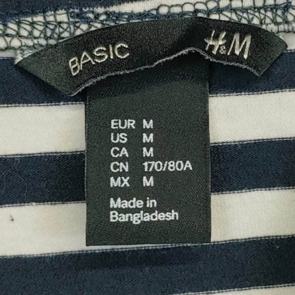 H&M Basic Stripe Skirt Size Medium - Picture 5 of 5